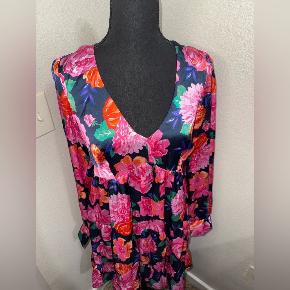 Mi Ami Floral Fairycore Cottagecore Coquette Babydoll Romantic Dress- Medium - Picture 3 of 9